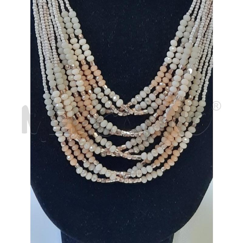 COLLANA GIROCOLLO MULTIFILO MICROPERLINE VARIO COLORE | Mercatino dell'Usato Roma rebibbia 2