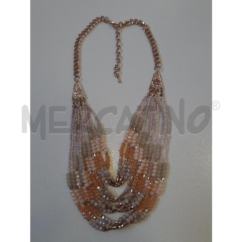 COLLANA GIROCOLLO MULTIFILO MICROPERLINE VARIO COLORE | Mercatino dell'Usato Roma rebibbia 3