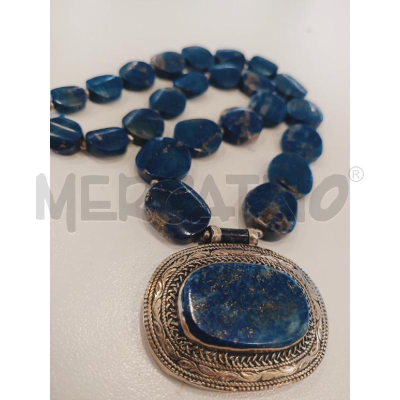 COLLANA LAPIS CERCHI CENTRALE OVALE CROMO  | Mercatino dell'Usato Roma rebibbia 2