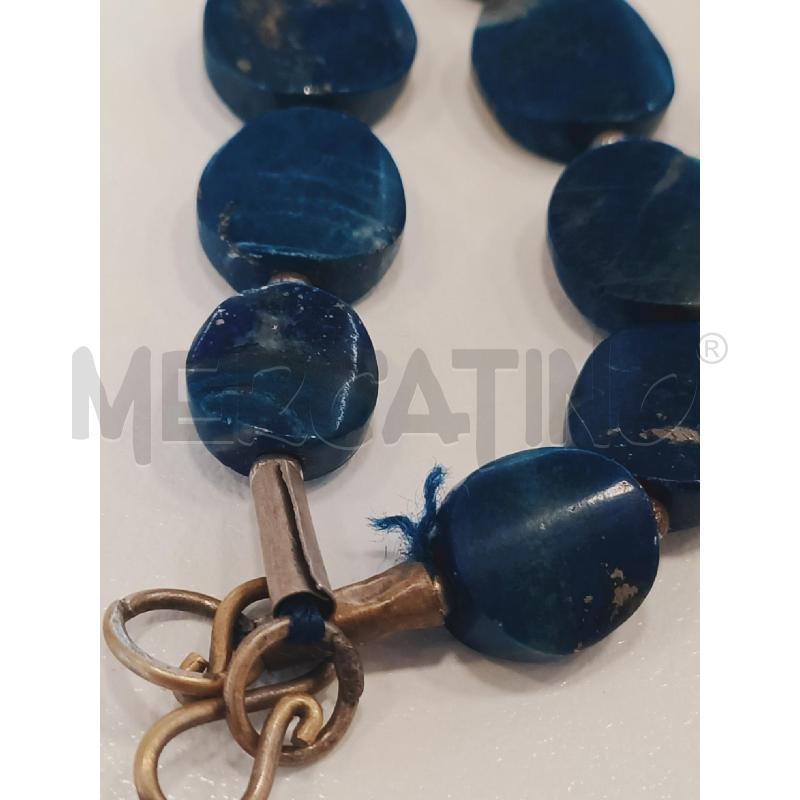 COLLANA LAPIS CERCHI CENTRALE OVALE CROMO  | Mercatino dell'Usato Roma rebibbia 3