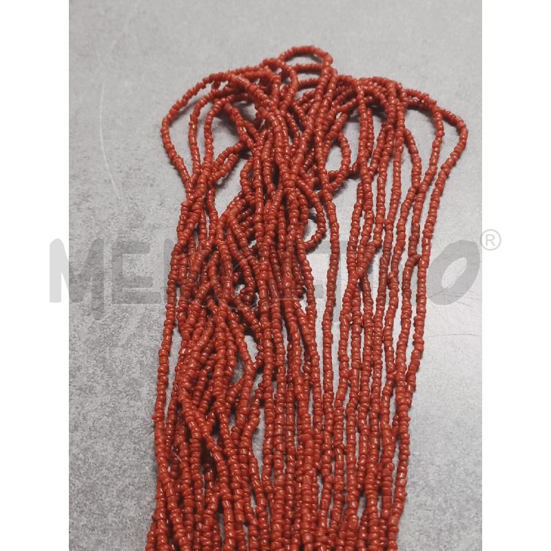 COLLANA MULTIFILO CORALLO ROSSO PERLA  | Mercatino dell'Usato Roma rebibbia 3