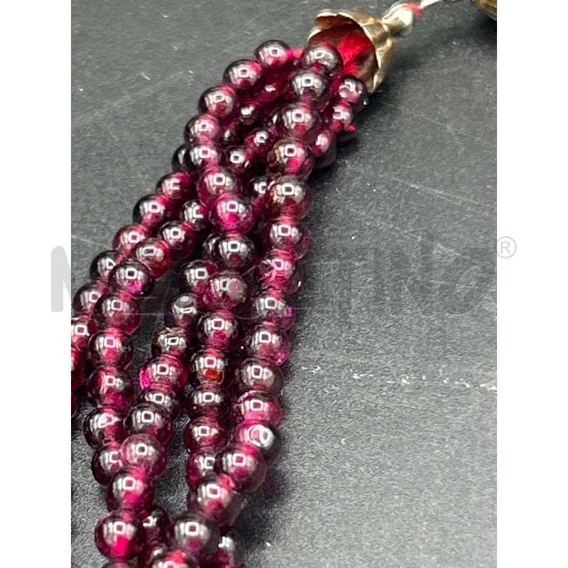 COLLANA MULTIFILO MICRO SFERE VIOLA | Mercatino dell'Usato Roma rebibbia 2