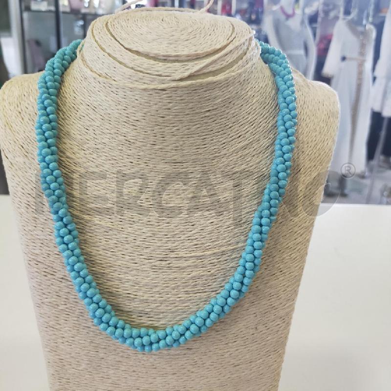 COLLANA MULTIFILO PASTA TURCHESE  | Mercatino dell'Usato Roma rebibbia 1