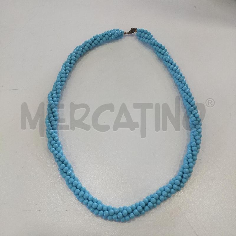 COLLANA MULTIFILO PASTA TURCHESE  | Mercatino dell'Usato Roma rebibbia 2