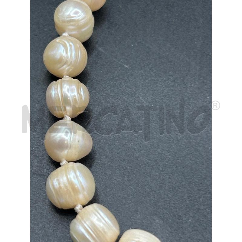 COLLANA PERLE DI FIUME ROSA | Mercatino dell'Usato Roma rebibbia 2