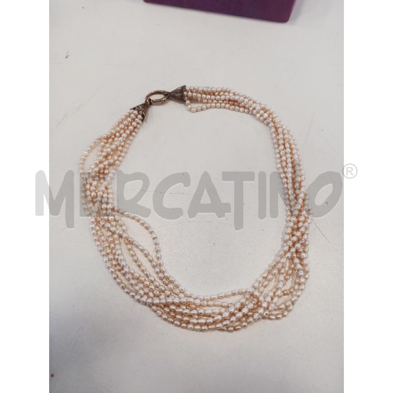 COLLANA PERLE PICCOLE MULTIFILO DA RIV | Mercatino dell'Usato Roma rebibbia 3