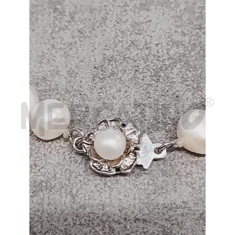 COLLANA PERLE VERE CHIUSURA FIORE  | Mercatino dell'Usato Roma rebibbia 2