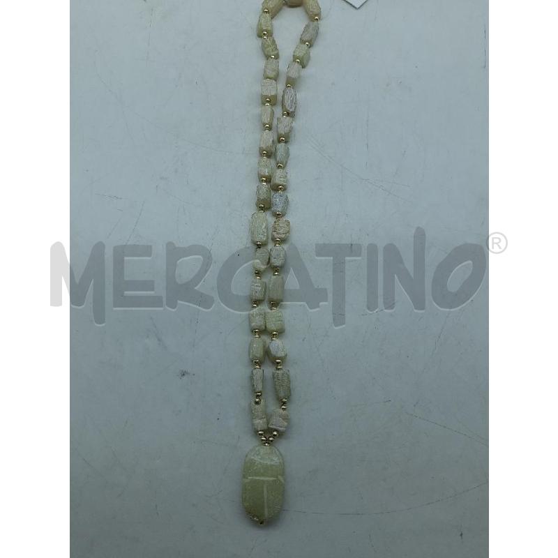 COLLANA PIETRA NATURALE PEND SCARAB | Mercatino dell'Usato Roma rebibbia 1