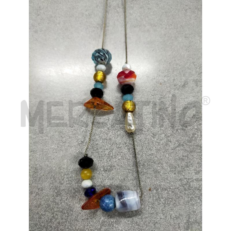 COLLANA PIETRE COLORATE  | Mercatino dell'Usato Roma rebibbia 2