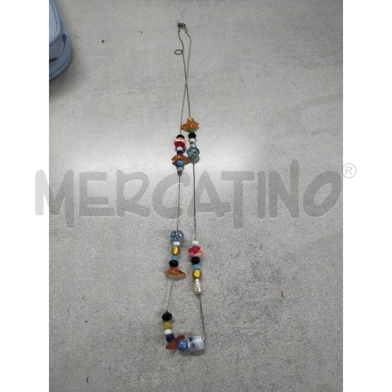 COLLANA PIETRE COLORATE  | Mercatino dell'Usato Roma rebibbia 3