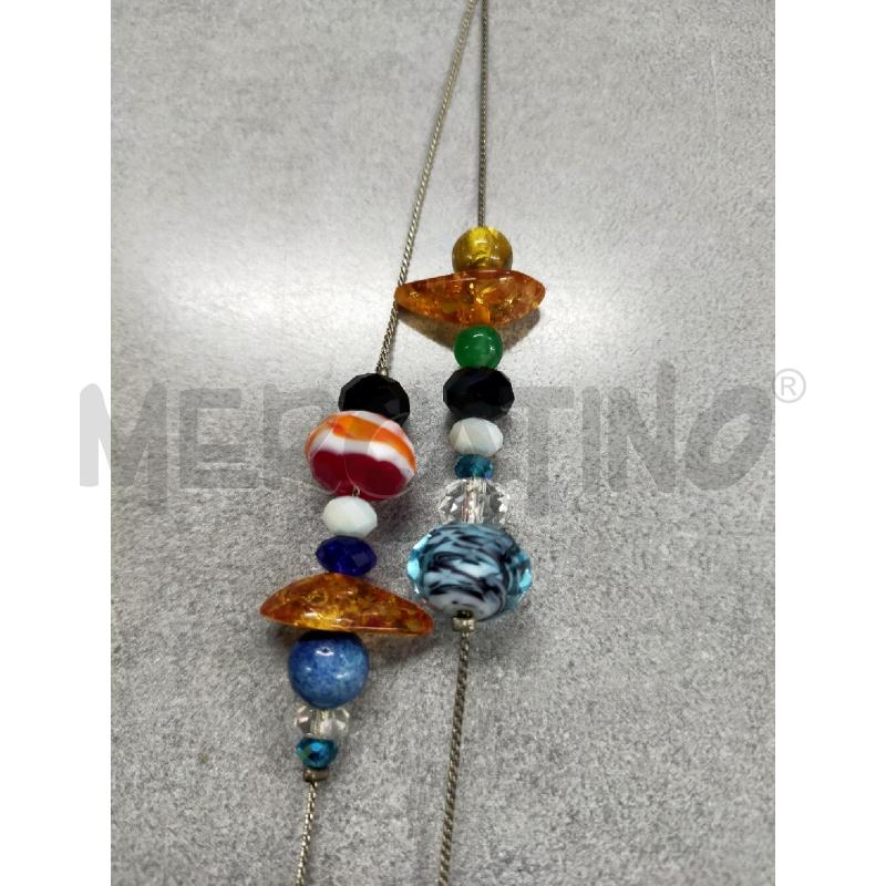 COLLANA PIETRE COLORATE  | Mercatino dell'Usato Roma rebibbia 4