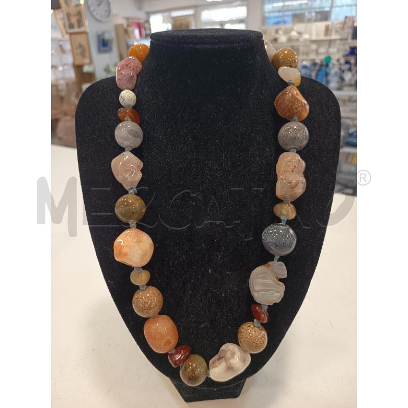 COLLANA PIETRE COLORATE | Mercatino dell'Usato Roma rebibbia 1