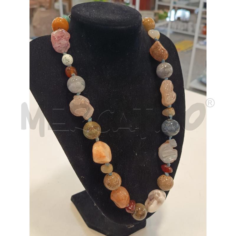 COLLANA PIETRE COLORATE | Mercatino dell'Usato Roma rebibbia 2