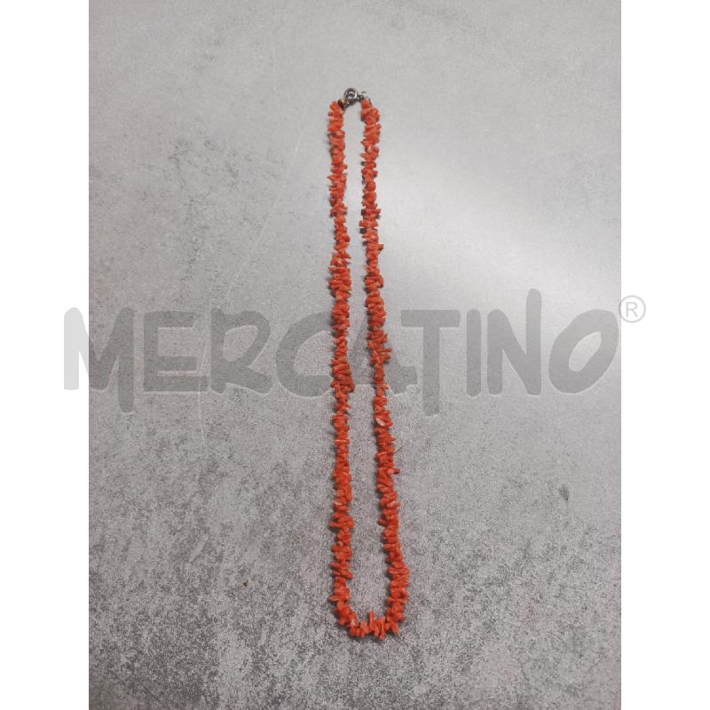 COLLANA RAMETTI CORALLO PICCOLI  | Mercatino dell'Usato Roma rebibbia 1