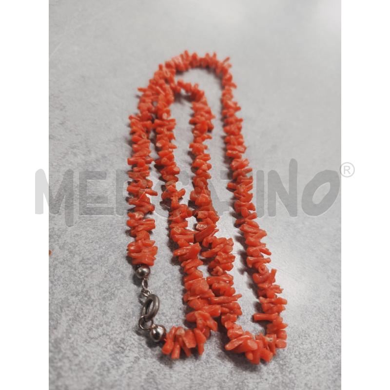 COLLANA RAMETTI CORALLO PICCOLI  | Mercatino dell'Usato Roma rebibbia 2