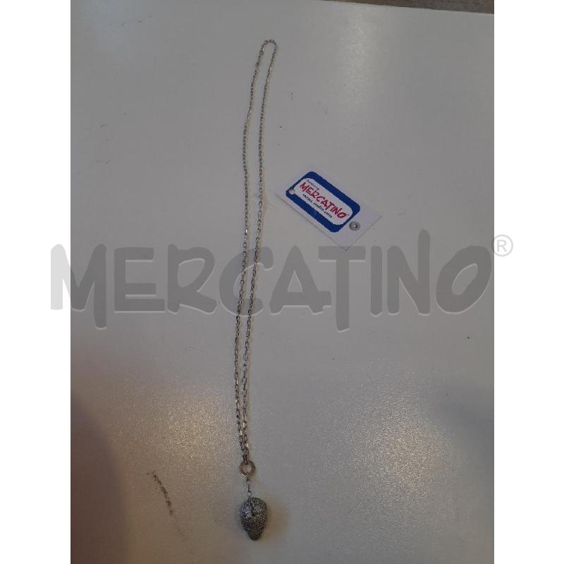 COLLANA REBECCA CROMO PENDENTE TESCHIO | Mercatino dell'Usato Roma rebibbia 3