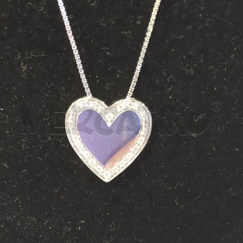 COLLANA SALVINI DOR CIONDOLO CUORE DIAMANTINI | Mercatino dell'Usato Roma rebibbia 2
