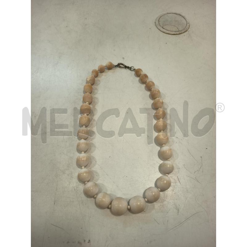 COLLANA SFERE CHIARE GRANDI | Mercatino dell'Usato Roma rebibbia 1