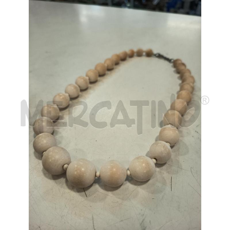 COLLANA SFERE CHIARE GRANDI | Mercatino dell'Usato Roma rebibbia 3
