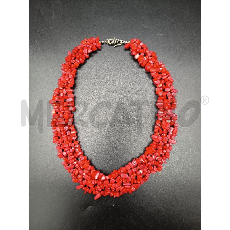 COLLANA SPESSA CORALLO ROSSO | Mercatino dell'Usato Roma rebibbia 1