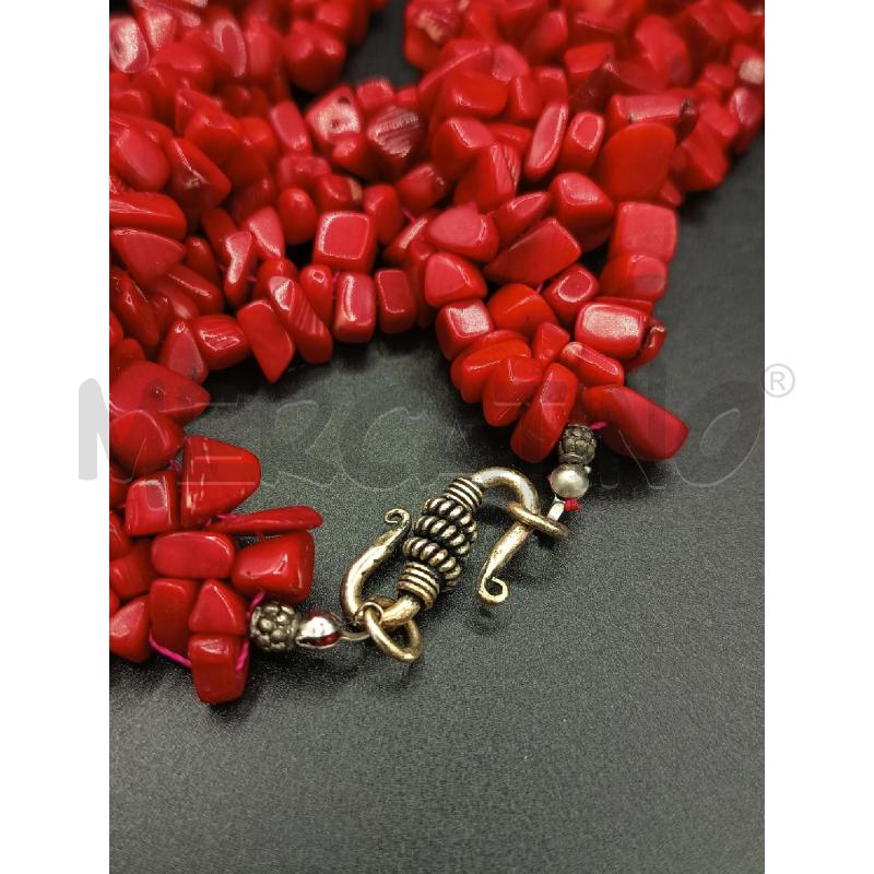 COLLANA SPESSA CORALLO ROSSO | Mercatino dell'Usato Roma rebibbia 2
