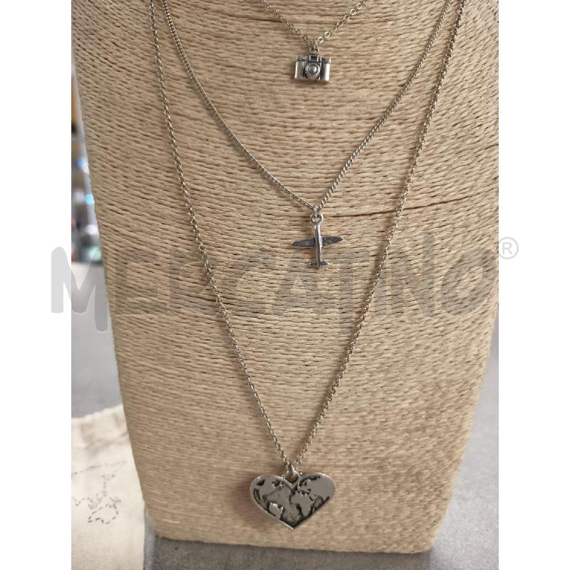 COLLANA VESTOPAZZO ARG PEND CUORE/MACCHINA FOTOGRAFICA/AEREO | Mercatino dell'Usato Roma rebibbia 2