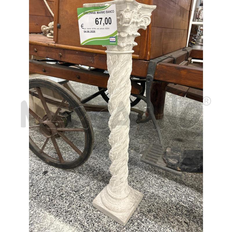 COLONNA MARMO BIANCO | Mercatino dell'Usato Roma rebibbia 1