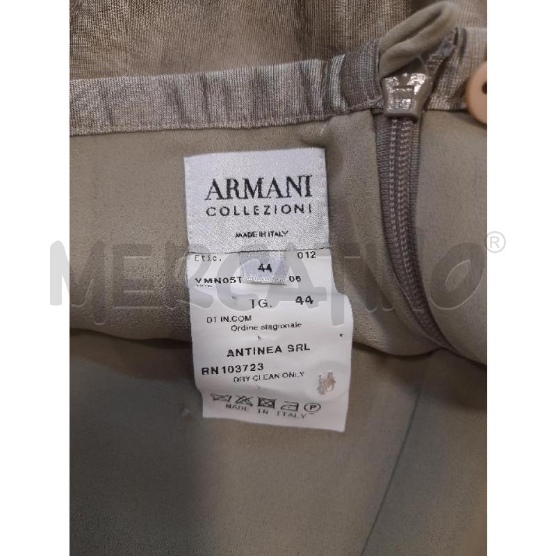 COMPLETO DONNA ARMANI COLLEZIONI  VERDE TORTORA GIACCA+GONNA | Mercatino dell'Usato Roma rebibbia 3