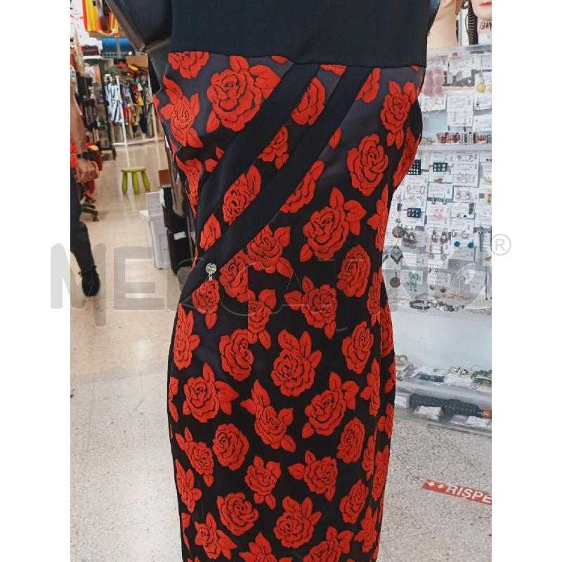COMPLETO DONNA CANNELLA  GIACCA+VESTIT NERO ROSE ROSSE | Mercatino dell'Usato Roma rebibbia 4