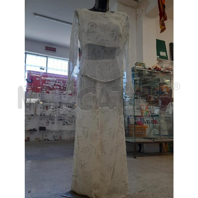 COMPLETO DONNA GONNA+MAGLIA BEIGE FIORI GR | Mercatino dell'Usato Roma rebibbia 4