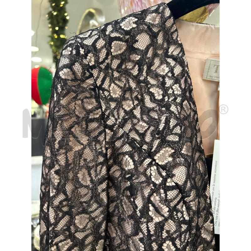 COMPLETO DONNA TILU' GIACCA ROSA ANTICO PIZZO NERO+VESTITO LUNGO NERO TG 48 | Mercatino dell'Usato Roma rebibbia 2