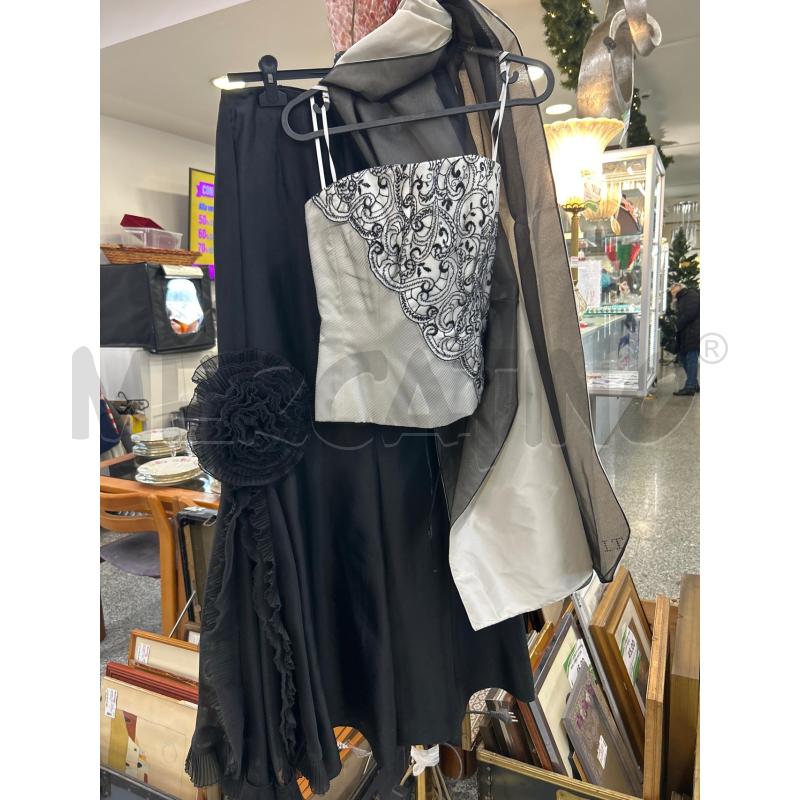 COMPLETO DONNA TILU' NERO/GRIGIO TG42 PZ3 | Mercatino dell'Usato Roma rebibbia 1