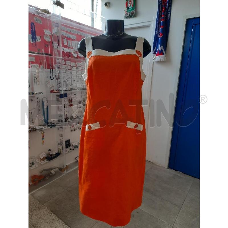 COMPLETO DONNA VESTITO GIACCA ESCADA ARANCIONE FASCIA BIANCA | Mercatino dell'Usato Roma rebibbia 2