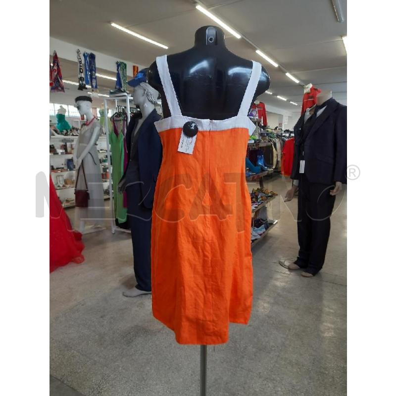 COMPLETO DONNA VESTITO GIACCA ESCADA ARANCIONE FASCIA BIANCA | Mercatino dell'Usato Roma rebibbia 4