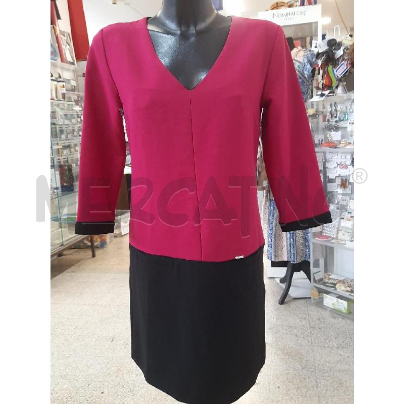 COMPLETO DONNA VESTITO+GIAC CANNELLA FUCSIA NERO | Mercatino dell'Usato Roma rebibbia 1