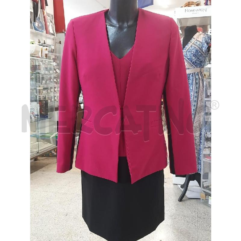 COMPLETO DONNA VESTITO+GIAC CANNELLA FUCSIA NERO | Mercatino dell'Usato Roma rebibbia 2