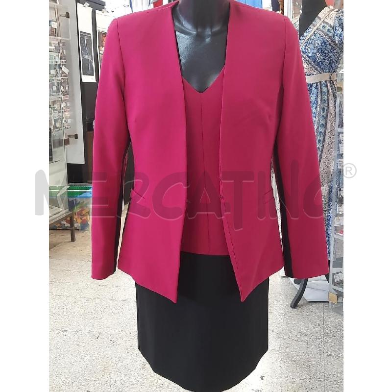 COMPLETO DONNA VESTITO+GIAC CANNELLA FUCSIA NERO | Mercatino dell'Usato Roma rebibbia 4