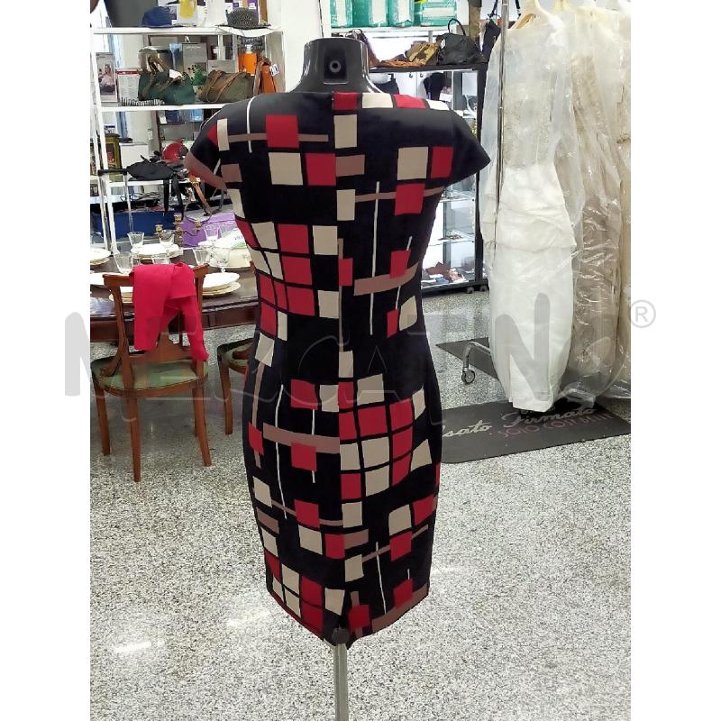 COMPLETO DONNA VESTITO NERO QUADRETTI GIACCA ROSSA EDAS | Mercatino dell'Usato Roma rebibbia 5