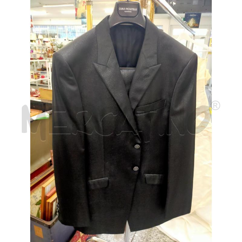 COMPLETO UOMO CARLO PIGNATELLI NERO LUREX TG56 PZ3 | Mercatino dell'Usato Roma rebibbia 1