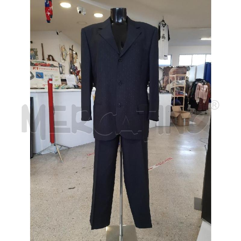 COMPLETO UOMO MARCO RICCI GRIGIO RIGHE GRIGIO CHIARO 2 PZ | Mercatino dell'Usato Roma rebibbia 1