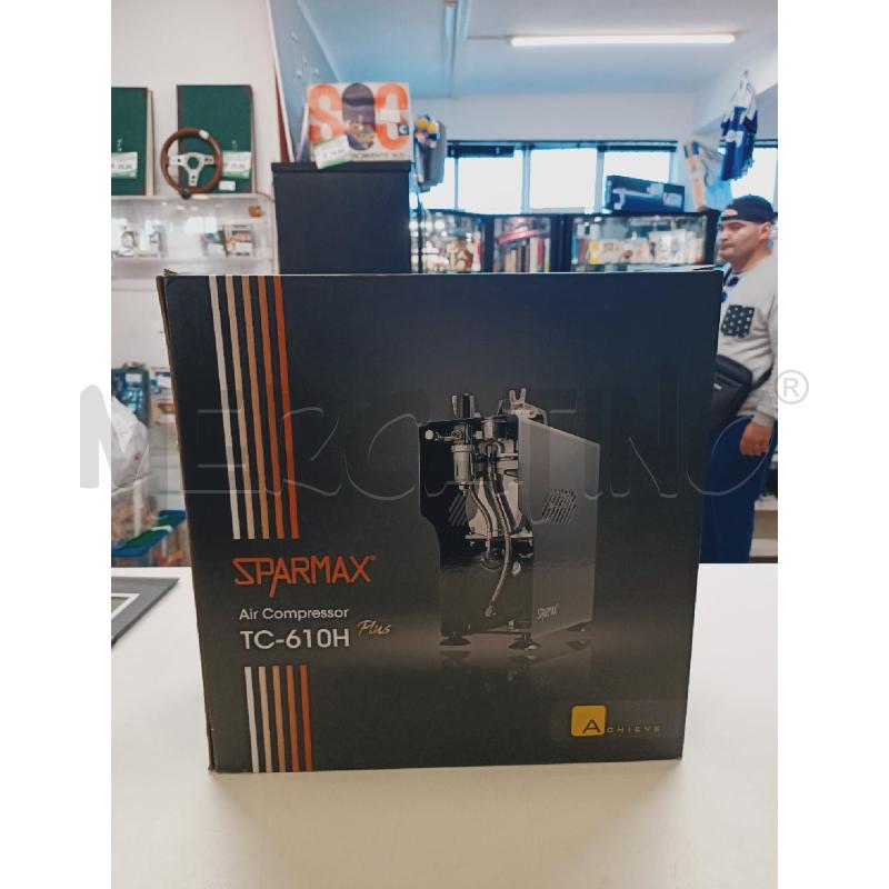 COMPRESSORE SPARMAX TC-610H + AEROGRAFO  | Mercatino dell'Usato Roma rebibbia 1