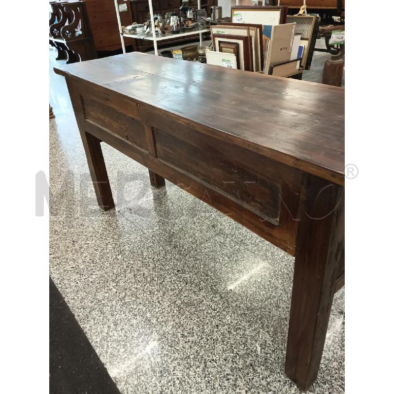 CONSOLLE LEGNO SCURO LAVORATO 1 CASSETTO | Mercatino dell'Usato Roma rebibbia 4