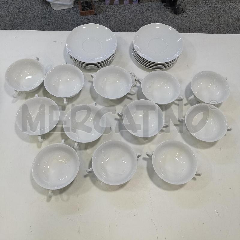 CONSOMME ROSENTHAL CERAM BIANCA 12PZ | Mercatino dell'Usato Roma rebibbia 1
