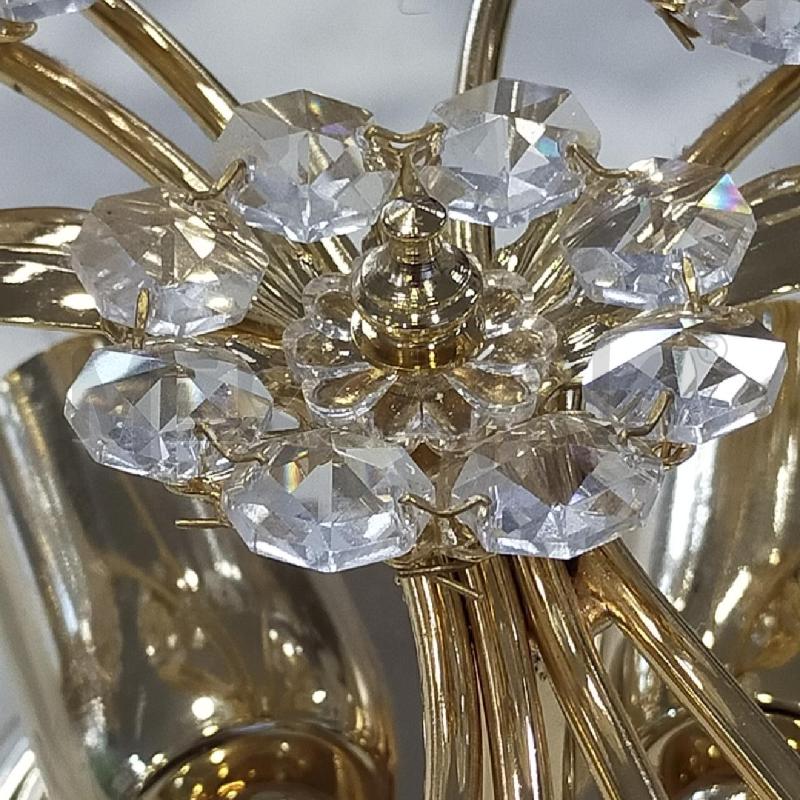 COPPIA APLIQUE OTTONE DOTARO FIORI STRASS | Mercatino dell'Usato Roma rebibbia 3