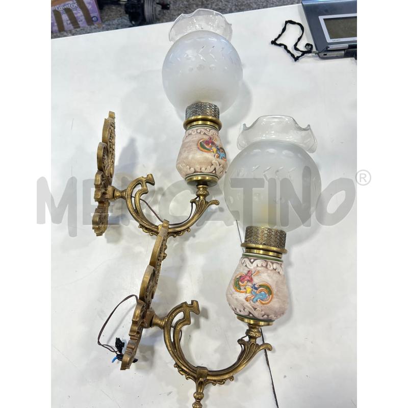 COPPIA APPLIQUE STILE VENEZIANO  | Mercatino dell'Usato Roma rebibbia 1