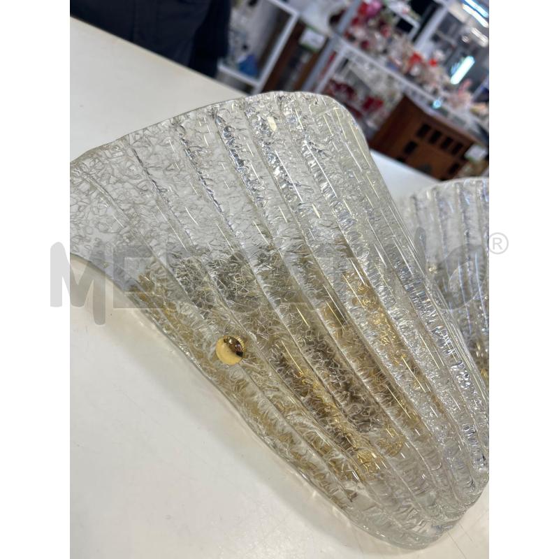 COPPIA APPLIQUE VETRO EFFETTO CREPATO | Mercatino dell'Usato Roma rebibbia 2