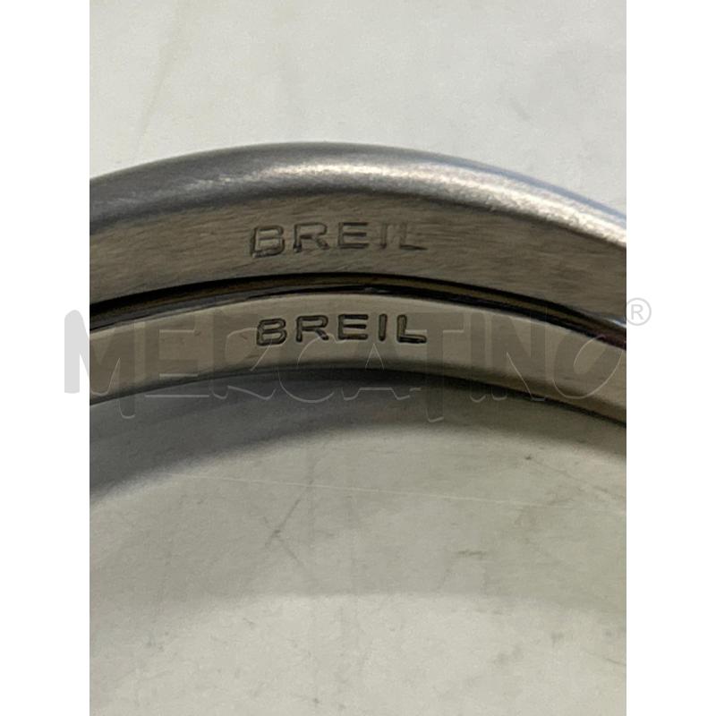 COPPIA BRACCIALI RIGIDI QUADRATI CROMO BREIL | Mercatino dell'Usato Roma rebibbia 2