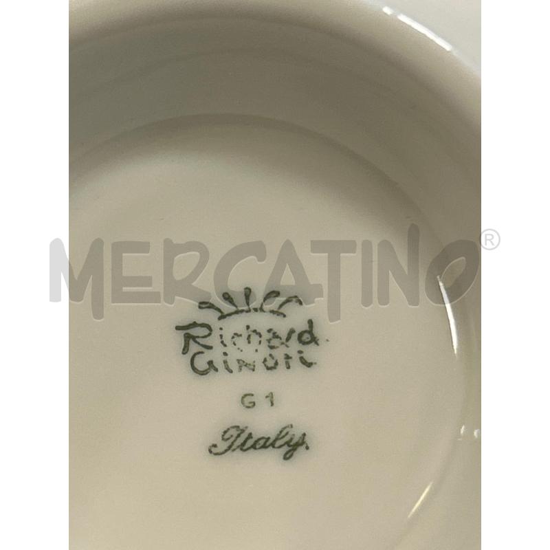 COPPIA CONSOMME RICHARD GINORI FIORI BEIGE | Mercatino dell'Usato Roma rebibbia 3