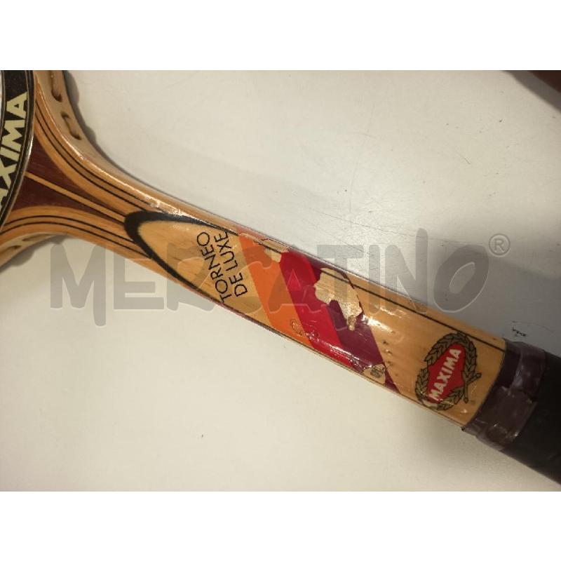 COPPIA RACCHETTE TENNIS LEGNO MAXIMA DA RIV | Mercatino dell'Usato Roma rebibbia 2