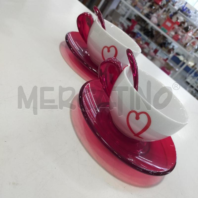 COPPIA TAZZE GUZZINI BIANCO ROSSO | Mercatino dell'Usato Roma rebibbia 2